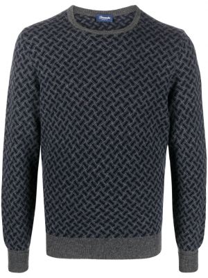 Jacquard kaschmir pullover Drumohr