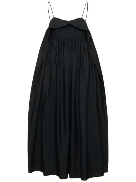 Bavlnené midi šaty Cecilie Bahnsen čierna