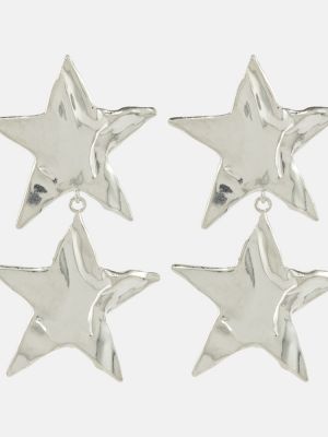 Cercei cu stele Oscar De La Renta argintiu