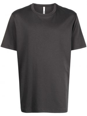 Bavlněné tričko s kulatým výstřihem Attachment šedé