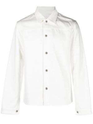 Rifľová košeľa Jil Sander biela
