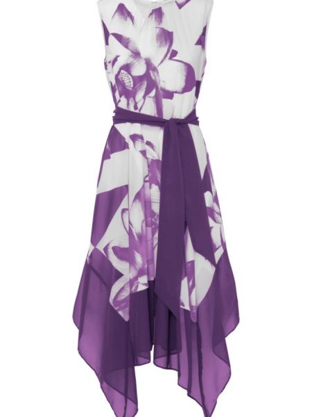 Платье в цветочек с принтом Bodyflirt фиолетовое