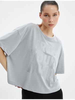 Αθλητική μπλούζα με κοντό μανίκι από μοντάλ Koton