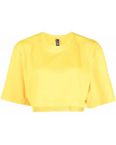 Camiseta con estampado Adidas By Stella Mccartney amarillo