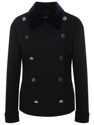 Кашемировое пальто Giorgio Armani черное