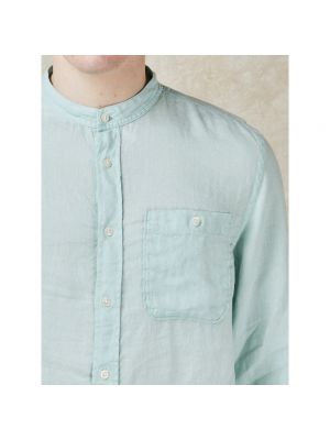 Camisa de lino Woolrich verde