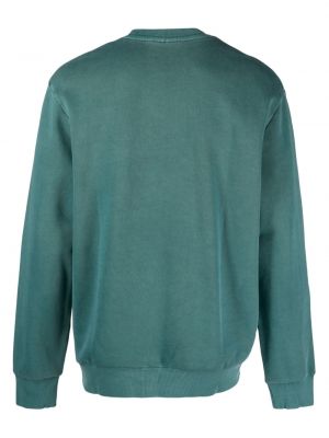 Kokvilnas džemperis ar izšuvumiem Carhartt Wip zaļš