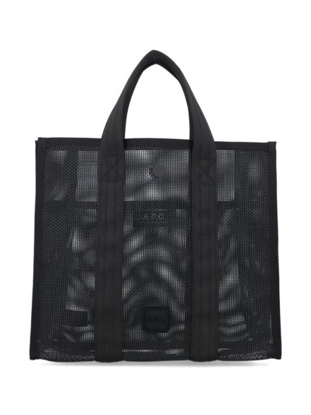 Τσάντα shopper A.p.c. μαύρο