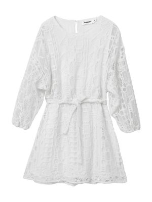 Μini φόρεμα Desigual λευκό