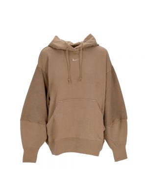 Fleece hoodie Nike beige