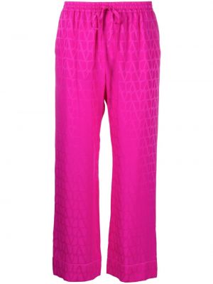 Pantalon à imprimé Valentino Garavani rose