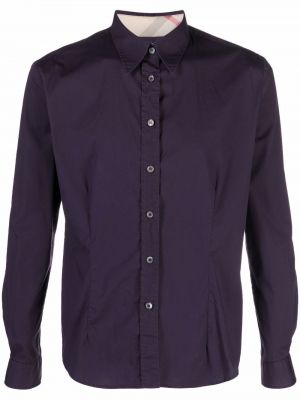 Marškiniai su sagomis Burberry Pre-owned violetinė