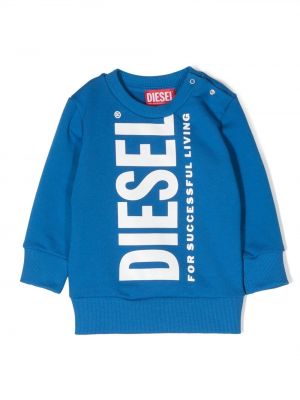 Hoodie för tjejer Diesel Kids blå