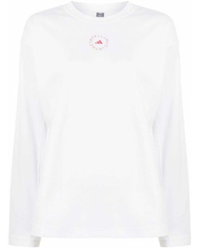 Camiseta de malla Adidas By Stella Mccartney blanco
