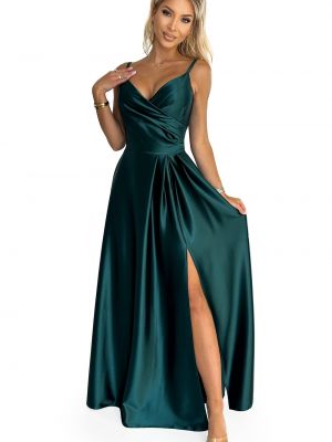 Maksi suknelė satininis Numoco žalia