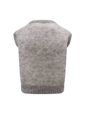 Sweter bez rękawów Brunello Cucinelli szary