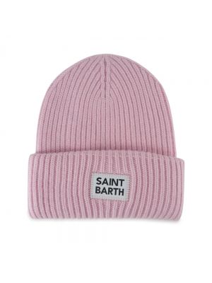 Haftowana czapka Mc2 Saint Barth różowa