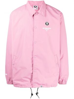 Trykt lang jakke Aape By *a Bathing Ape® rosa