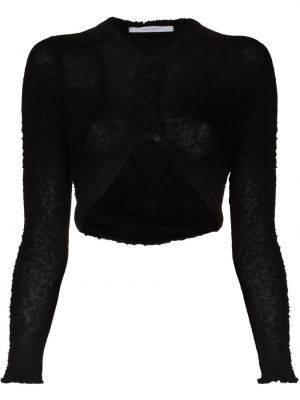 Strikket crop top Talia Byre svart