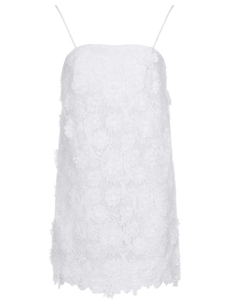 Однотонное коктейльное платье Zimmermann белое