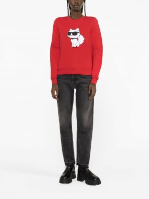 Bluza z nadrukiem Karl Lagerfeld czerwona