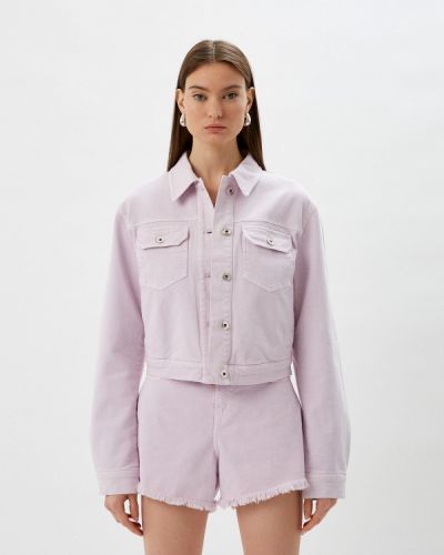 Джинсовая куртка Twinset Milano, фиолетовая
