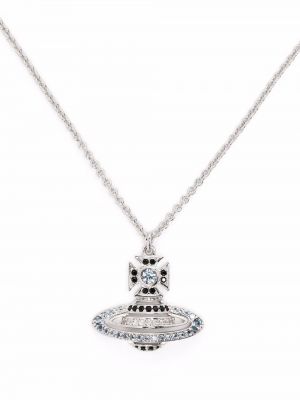Křišťálový náhrdelník Vivienne Westwood stříbrný