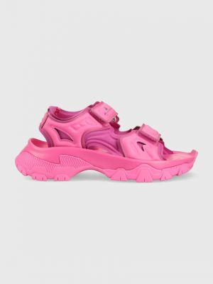 Sandale cu platformă Adidas By Stella Mccartney roz