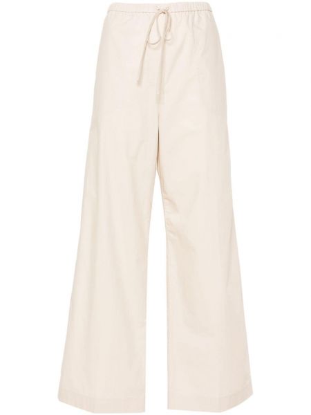 Pantalon droit en coton Toteme blanc