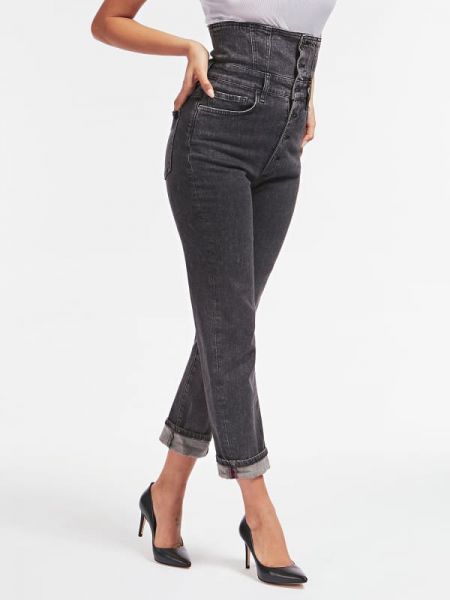 Jeansy relaxed fit Guess czarne