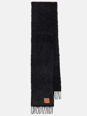 Mohérový vlněný šál Loewe černý