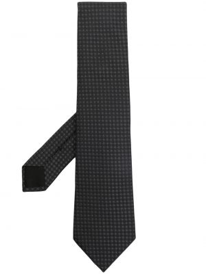 Svilena kravata s potiskom Givenchy črna