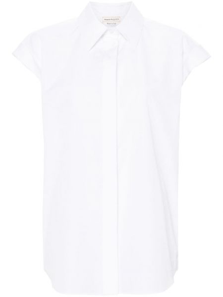 Αμάνικο πουκάμισο Alexander Mcqueen λευκό