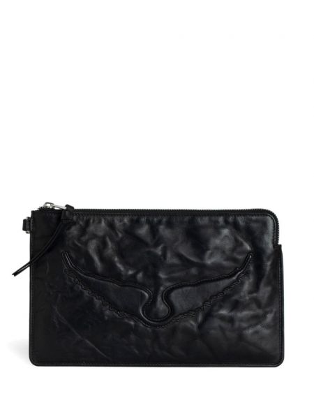 Deri clutch çanta Zadig&voltaire