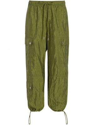 Zelené cargo kalhoty Cinq A Sept