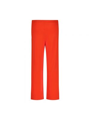 Pantalones de cintura alta de punto bootcut Liviana Conti rojo