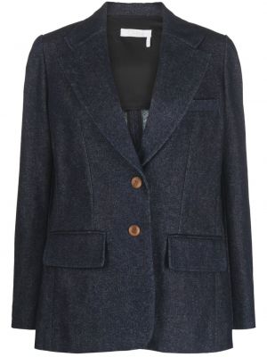 Lang blazer Chloe blå