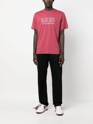 Koszula z nadrukiem Throwback różowa