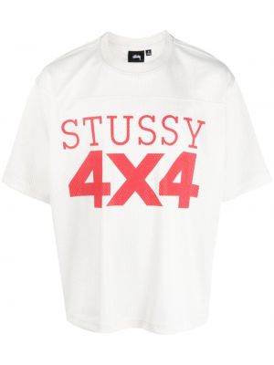 Tricou din jerseu plasă Stüssy