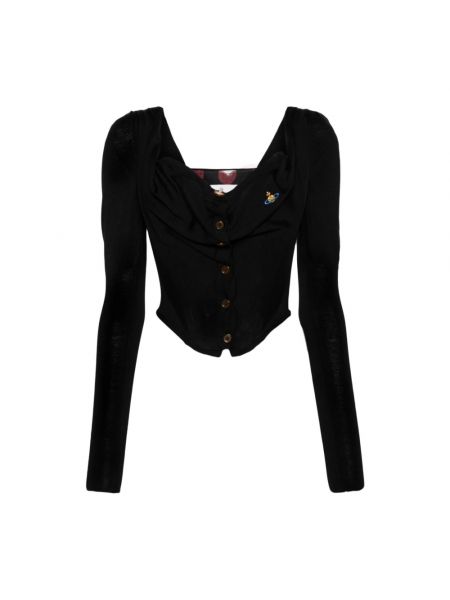 Dzianinowy sweter Vivienne Westwood czarny