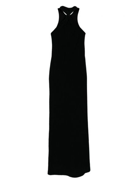 Bavlněné dlouhé šaty Muller Of Yoshiokubo černé
