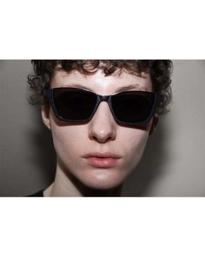 Gafas de sol con apliques Saint Laurent Eyewear negro
