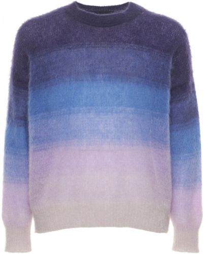 Пуловер с градиентным принтом от мохер Isabel Marant синьо