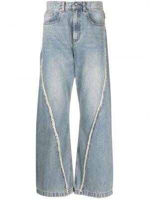 Jeans con frange Five Cm blu