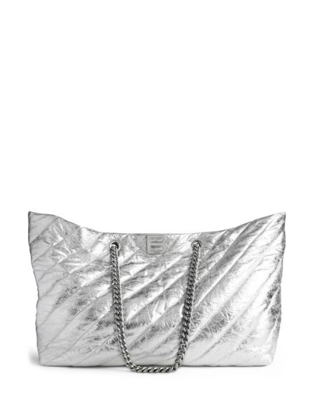 Nakupovalna torba Balenciaga srebrna