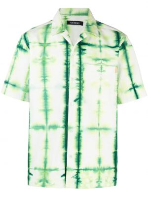 Camicia con stampa Nahmias verde