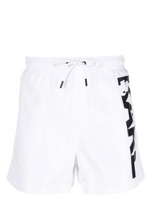 Tryckt shorts Karl Lagerfeld vit