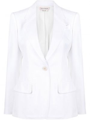 Lang blazer Alexander Mcqueen hvit