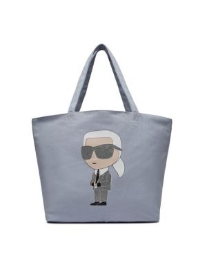 Nakupovalna torba Karl Lagerfeld modra
