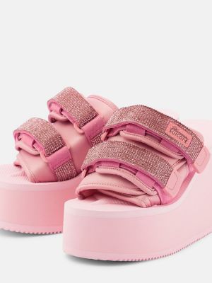 Nizki čevlji s platformo Blumarine roza